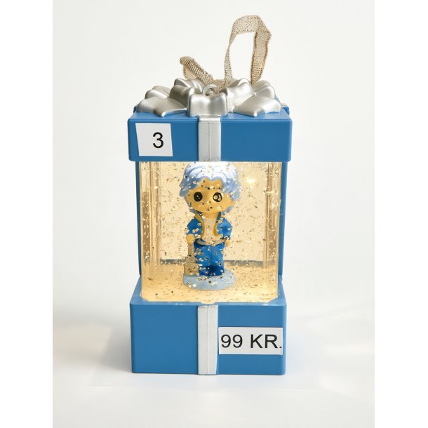 Mini lanterne m�rk bl� med dreng-3