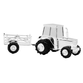 Forkromet sparebsse traktor med vogn