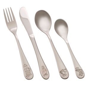 Rustfrit stl bestik med Rasmus Klump & venner