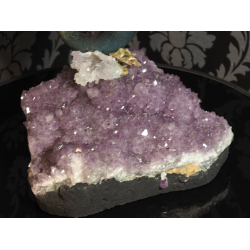 Ebano skulptur mermaid i fuldstbt bronze p ametyst