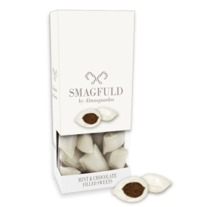 Smagfuld fyldte bolcher med smag af mint og chokolade