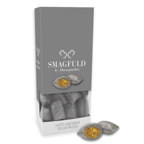 Smagfuld fyldte bolcher med smag af salt lakrids