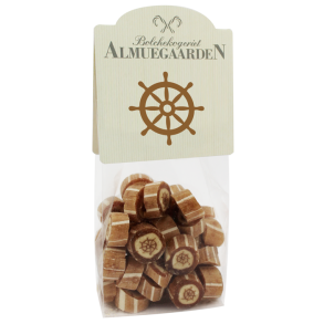 Skibsror motiv bolche med salt/karamel smag.